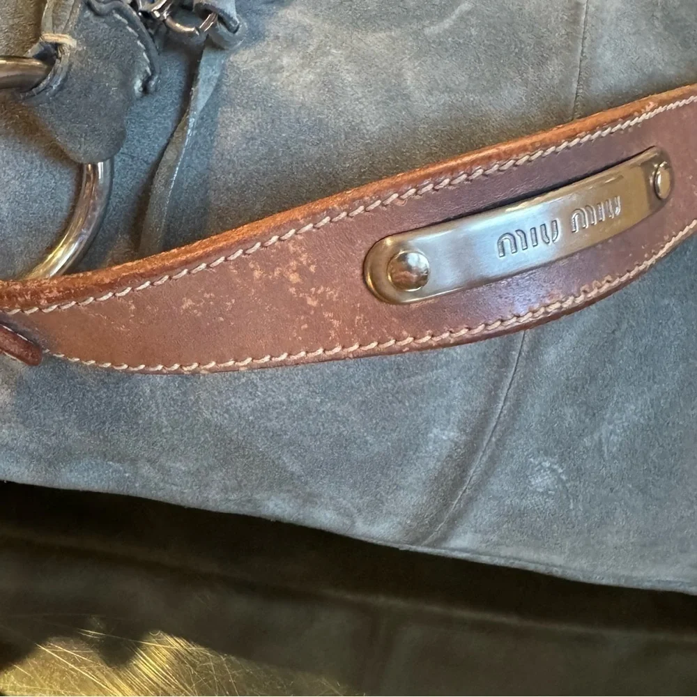 MIU MIU Vintage Suede Slouchy Handbag - Picture 9 of 16